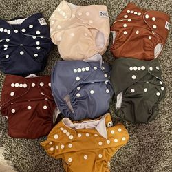 Nora’s Nursery Cloth Diapers Neutrals Pack with Inserts 
