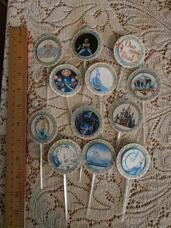 Cinderella handmade cupcake toppers