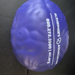 Brain Stress Ball - Purple with White Lettering