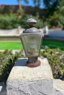 3 Outdoor Metal Post Lantern Light Fixture