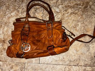 Michael Kors Tan Leather Satchel Handbag
