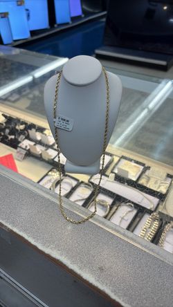 14K Yellow Gold Rope Chain Necklace