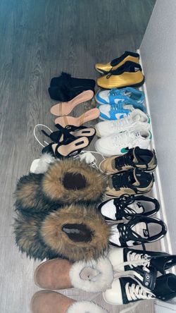 Mixed Shoe Lot – Sneakers, Heels & Slides
