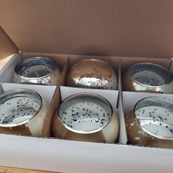 6 Pc Gold Tea Light Holder