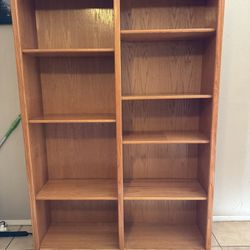 Solid Wood 2 Part Bookcases