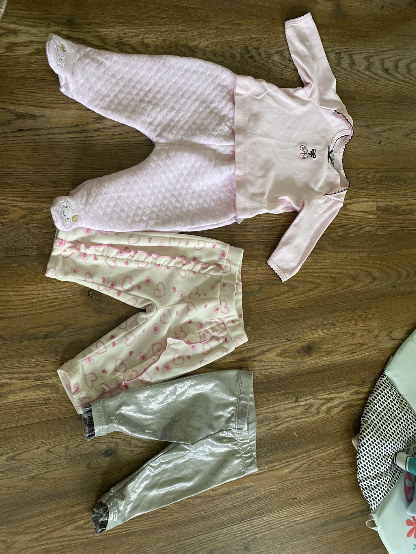 3-6 Month Outfit With Pants To Match Top