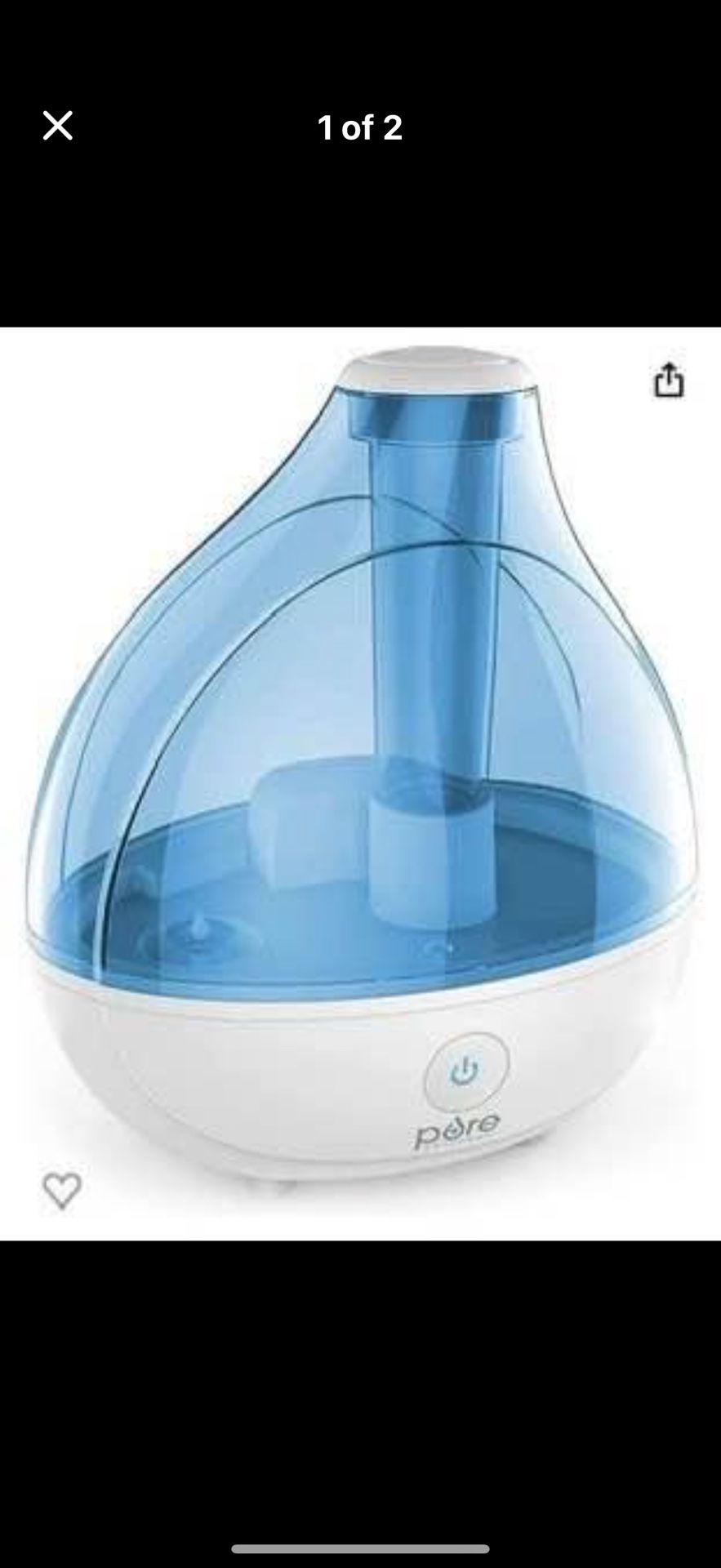 Pure Enrichment MistAire Ultrasonic Cool Mist Humidifier (Brand New in box never opened)