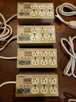 Tripp Lite Isobar Ultra Diagnostic Surge Suppressor. $50 each