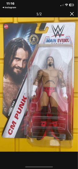 Wwe CM PUNK Basic Figure Long Hair. New In Box