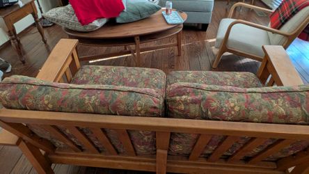 Ethan Allen Wood Frame Sofa