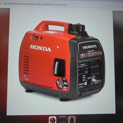 Honda EU 2200 watt single fuel Inverter Generator 