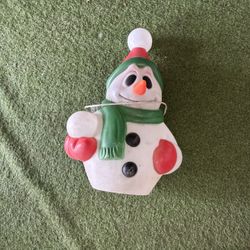 Vintage 22” Snow Man Blow mold 