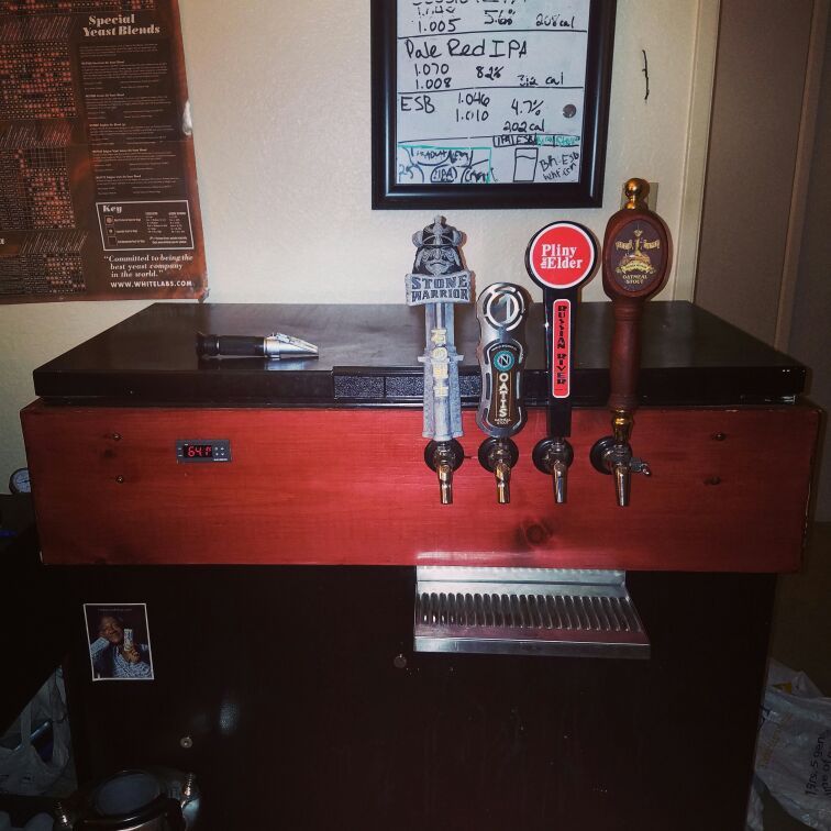 Custom 4 tap Kegerator Keezer