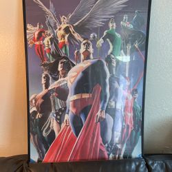 Justice League Retro Comic Book Art 