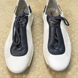 Prada Sneakers Size 11 White Navy
