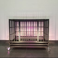 37” Heavy Duty 🐶💪🐾 Dog Kennel Cage
