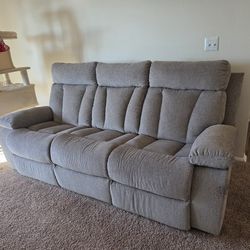Reclining Sofa with Drop Down Table