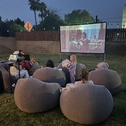 Outdoor Movie Setup
