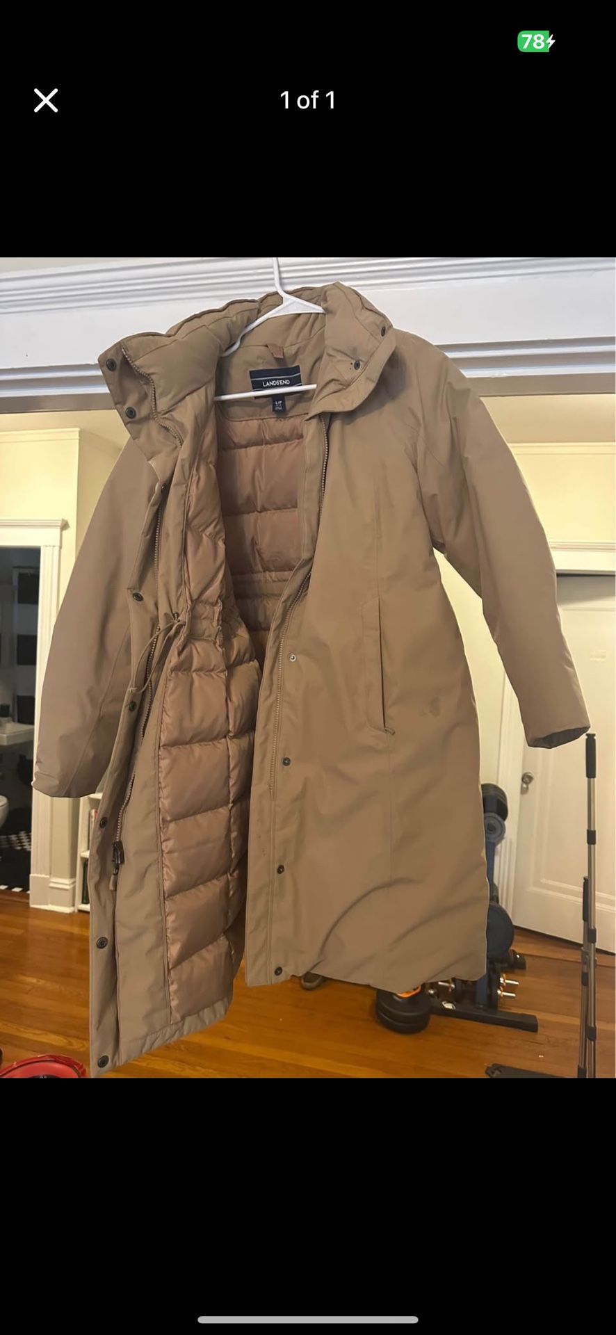 Tan Coat (Lands’ End)