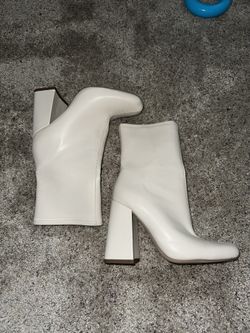 Ivory Booties Size 7