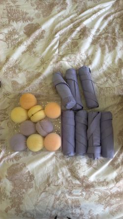 Macarons sleep rollers mix colors  and long rollers purple