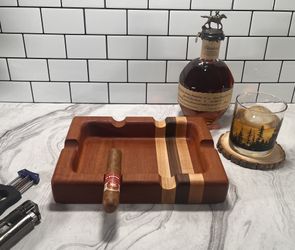 Custom Hardwood Cigar Ashtray