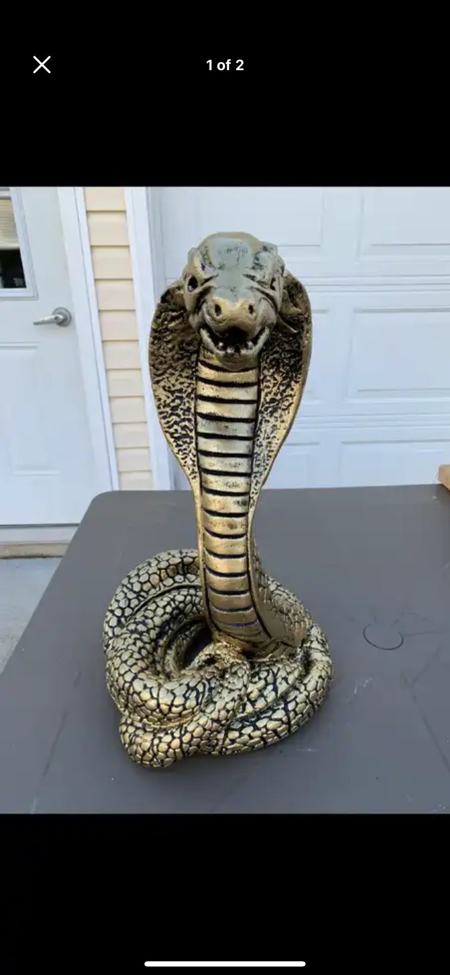 Golden Cobra Statue