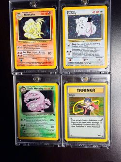 25 vintage Pokemon cards