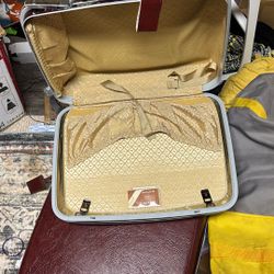 2 Pieces Vintage Samsonite Silhouette Luggage Excellent With Keys Wheels Pull