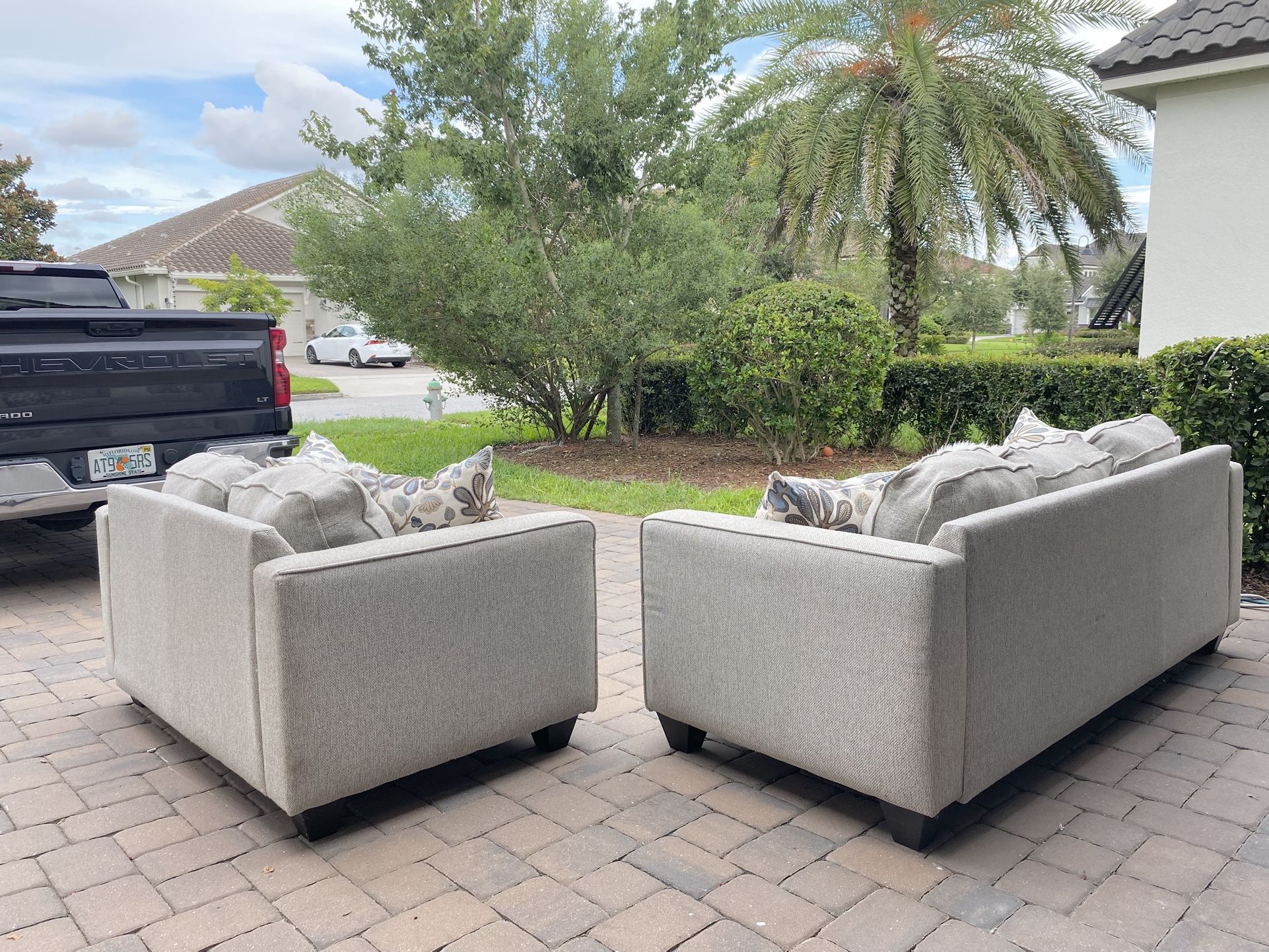 Gorgeous grey sofas