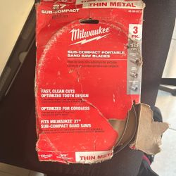 3pk Milwaukee Band Saw Blades 