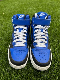 Nike Court Borough Mid 2 – Black/Game Royal – Size 6Y