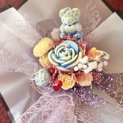 Handmade Candles Flowers Bouquet 