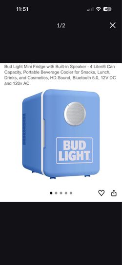 Bud light mini cooler and speaker