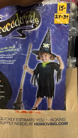 New, Girls Witch Costume size 2t-3t