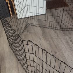Black Wire Pet Playpen Dog Exercise Pen