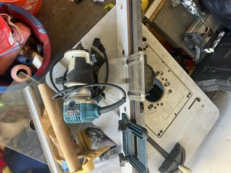 Makita Router And Router Table With Bits Etc