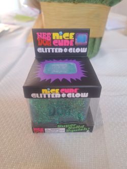NeeDoh Nice Cube - Glitter & Glow (Blue)