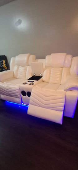 Sofa y loveseat reclinable. Recliner set. Ask for price. $100 downpayment