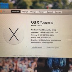 MacBook Pro OSX Yosemite