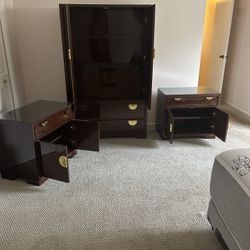 Thomasville Armoire And End Tables 