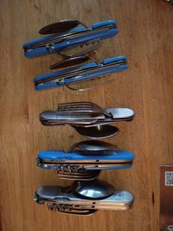 Folding Camping Cutlery Multi-Tool Set
