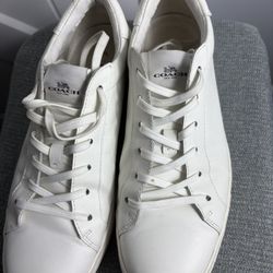 Coach Men’s Low Top Sneakers White 9.5D C126