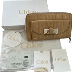 Authentic Chloé Portefeuille Patent Leather Wallet 