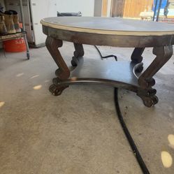 Round Wood Coffee Table