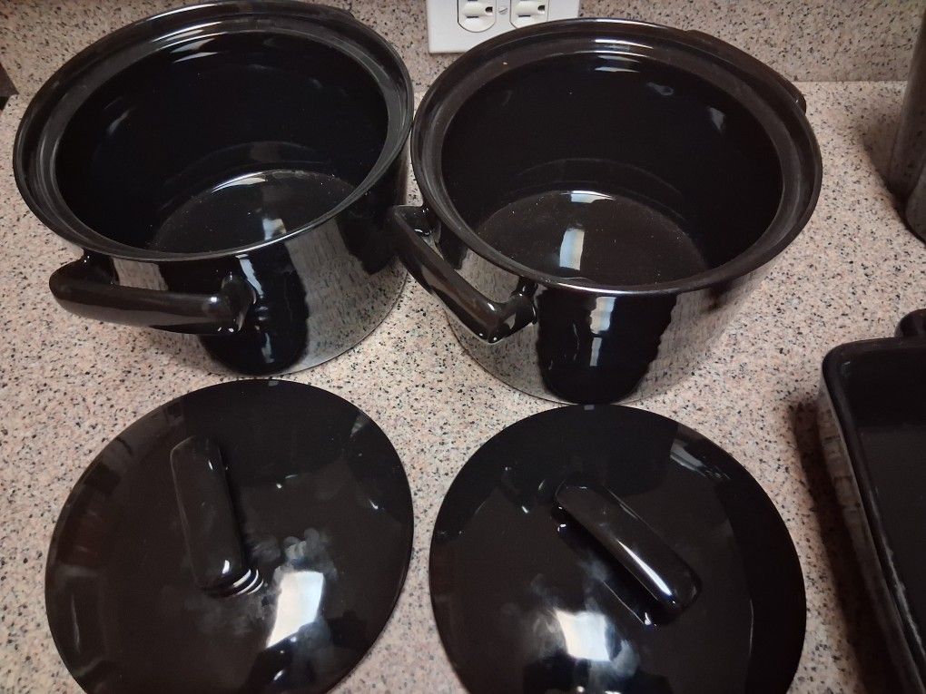 Black Ceramic Cookware Set