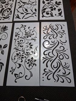 Large Flowers stencils $3 each