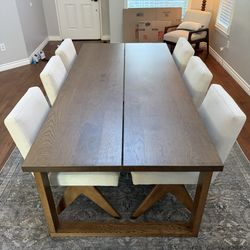 Dining Table + 6 Chairs - Complete Set