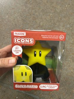 Super Mario Yellow Star Icons Light