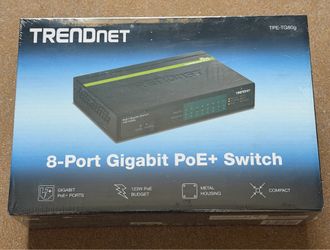 TRENDNET 8-Port Gigabit PoE+ Switch TPE-TG80g